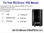 how to fix the ps3 network problem