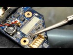 HPReflow.com laptop repair for a HP DV4 Intel laptop with a bad charging circuit and damaged mosFET.