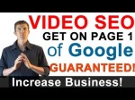 Video SEO – Marketing Your Videos By Getting Them Ranked With Video Search Engine Optimization