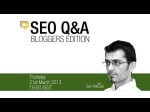 SEO Q&A: Bloggers