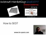 How to SEO?