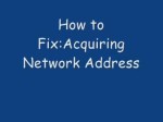 Acquiring Network Address + How to Fix it