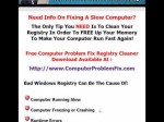 Do You Have a Slow Running Computer? Fix It Today for FREE!