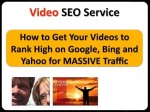 Video SEO Service – New Video SEO Service Rocks