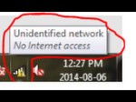 Fix Unidentified Network OR ‘No Internet Access’ (Limited Acces) In Wi-Fi Network in iball baton.